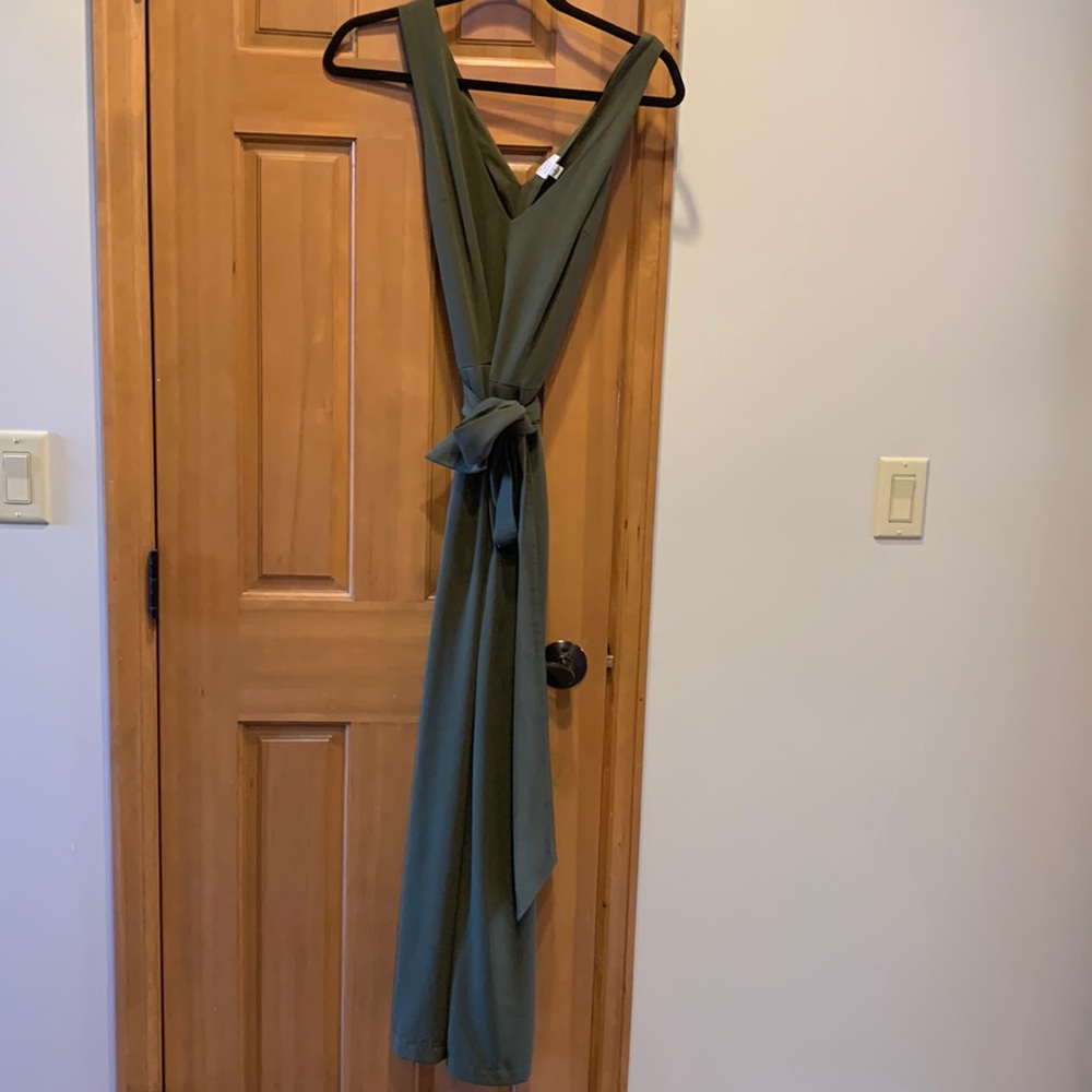 A New Day Wide-Leg V-Neck Jumpsuit Work to Night Size S